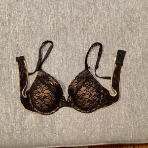 Sexy Black Lace Bra - 36B